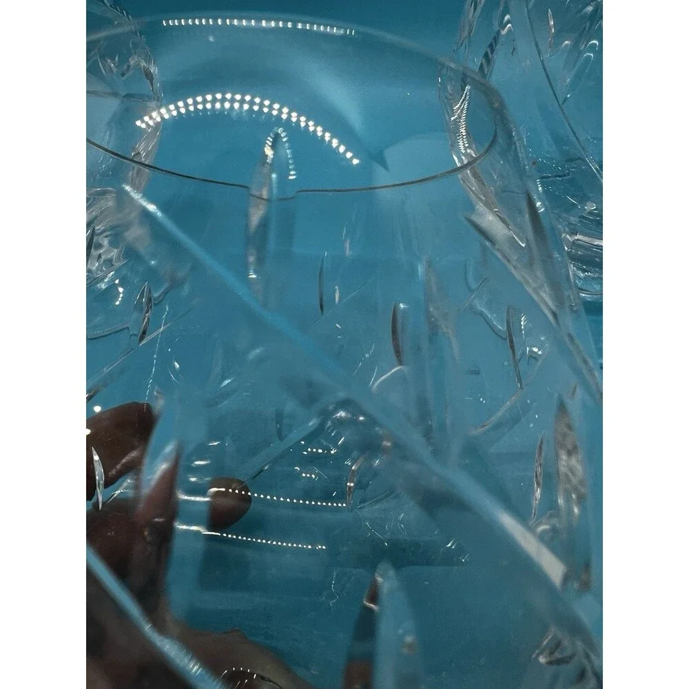 3 Towle Crystal Infatuation Brandy Snifter Clear Cut 5 1/4